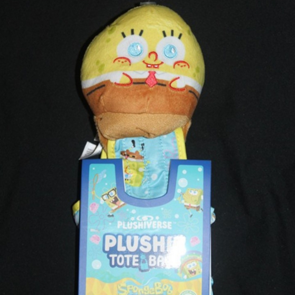 New Teeturtle SpongeBob SquarePants SpongeBob Plushiverse Plushie Tote Bag